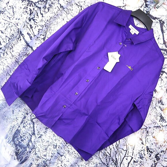 PURPLE UTILITY SHACKET 2X Sierra Pacific NWT Teflon Outdoors Button Down Shirt - Picture 1 of 10